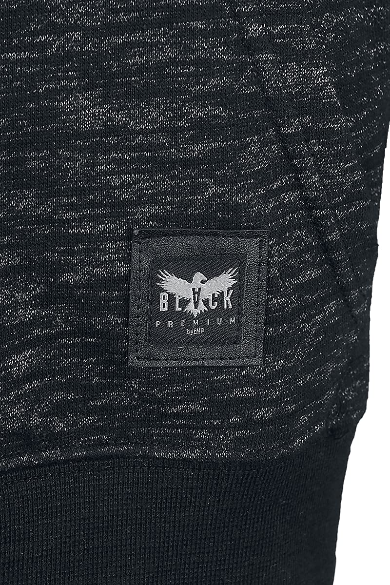 Black Premium by EMP Hombre Chaqueta Gris Oscuro con Capucha