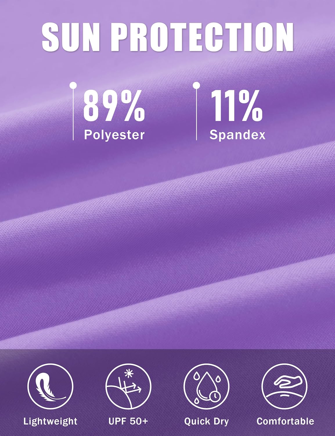 MAGCOMSEN Women's 3/4 Long Sleeve Polo Shirts Collared V Neck Golf Shirts UPF 50+ Quick Dry Casual Work Tops - Image 6