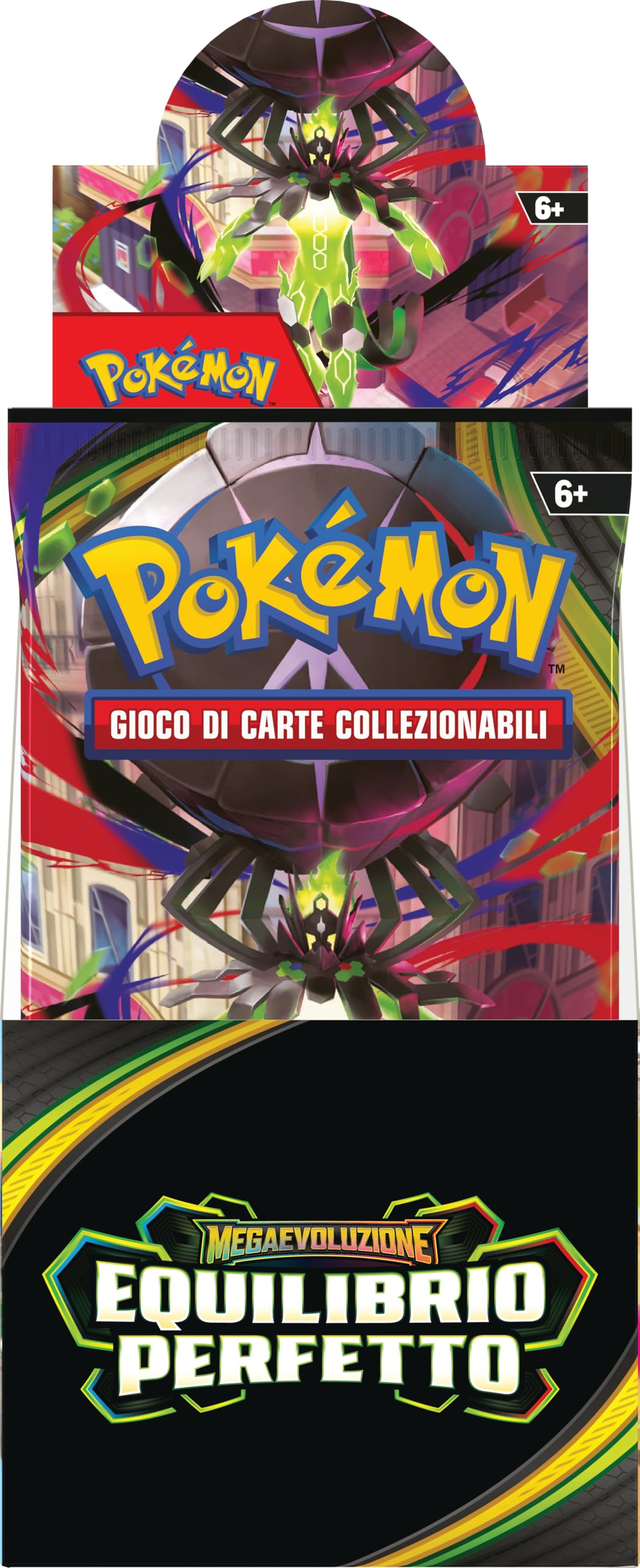 Pokémon: espositore di buste dell’espansione Megaevoluzione - Equilibrio Perfetto del GCC Pokémon (18 buste di espansione), Edizione in Italiano