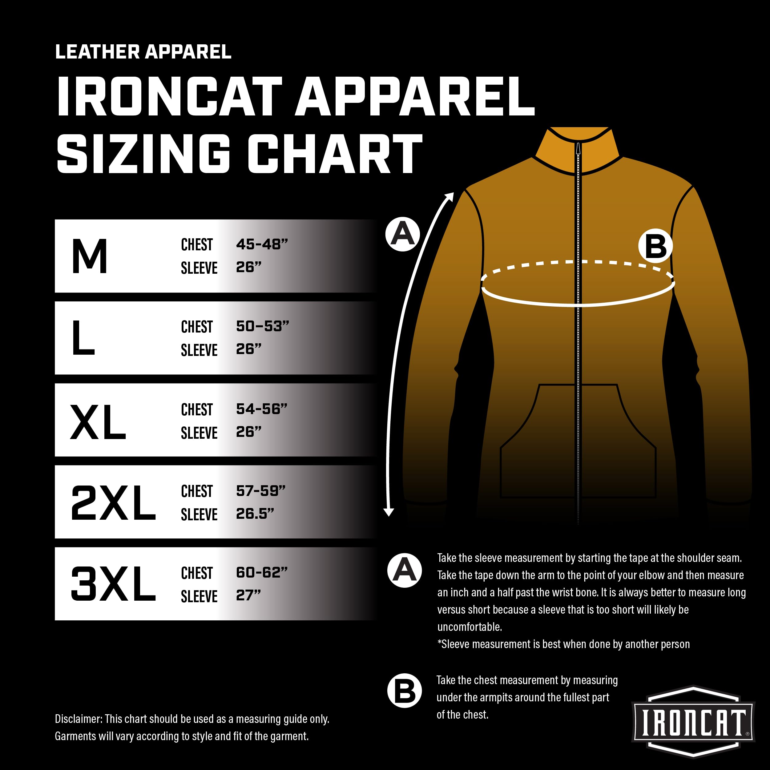 ironcat 7000 resistente al calor funda capa de cuero, marrón, XL, canela, 1