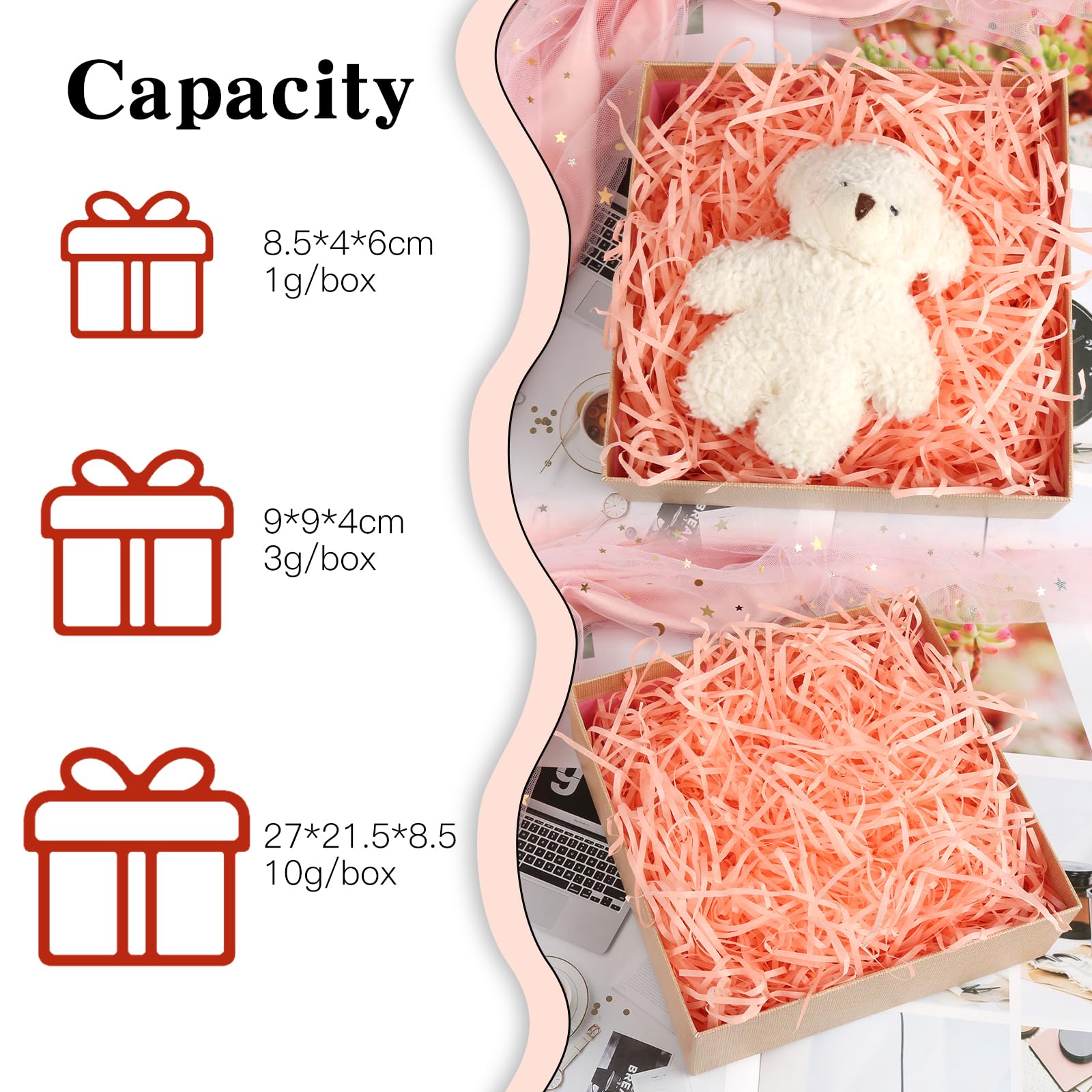 Raffia Tagliuzzata Per Cesti Regalo - 12 Colori, 240g, Ecologica - Foto 3