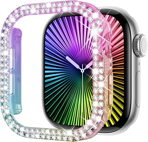 Miniatura 29 de KADES - Funda protectora brillante compatible con Apple Watch Series SE, SE 2022, 6, 5 y 4 de 40 mm, con protector de pantalla incorporado (40 mm,