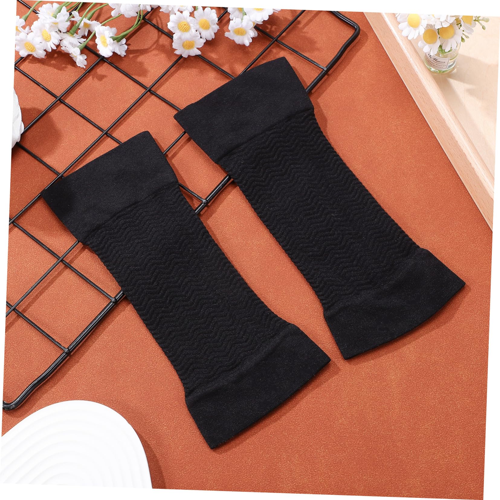 CLISPEED Manchons de Compression Bras, 1 Paire, Acrylique, Noir, Adultes