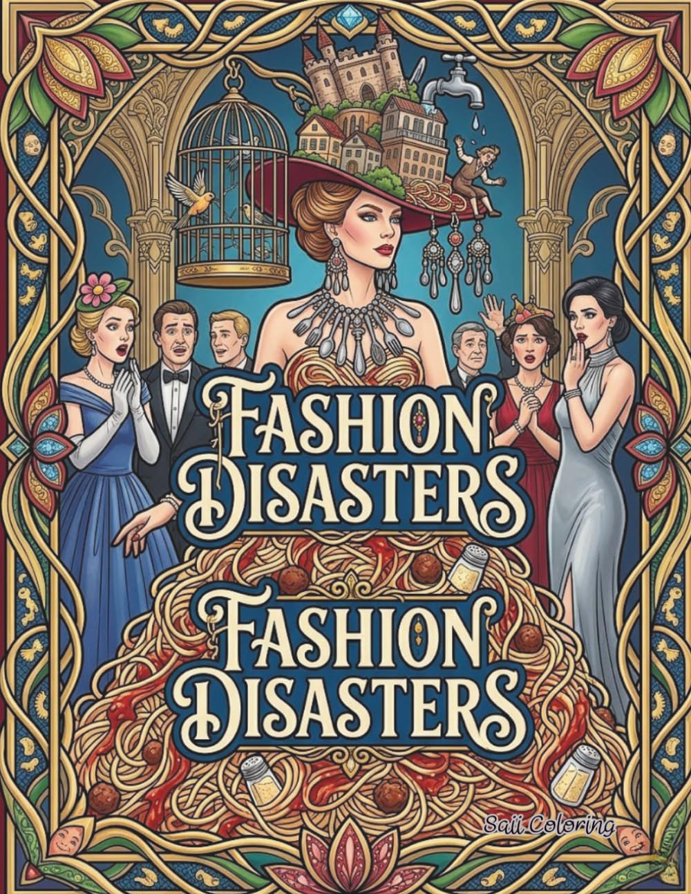 Fashion Disasters Coloring Book: Funny & Weird Outfits, Quirky Couture, and Hilarious Trends for Stress Relief and Creative Expression