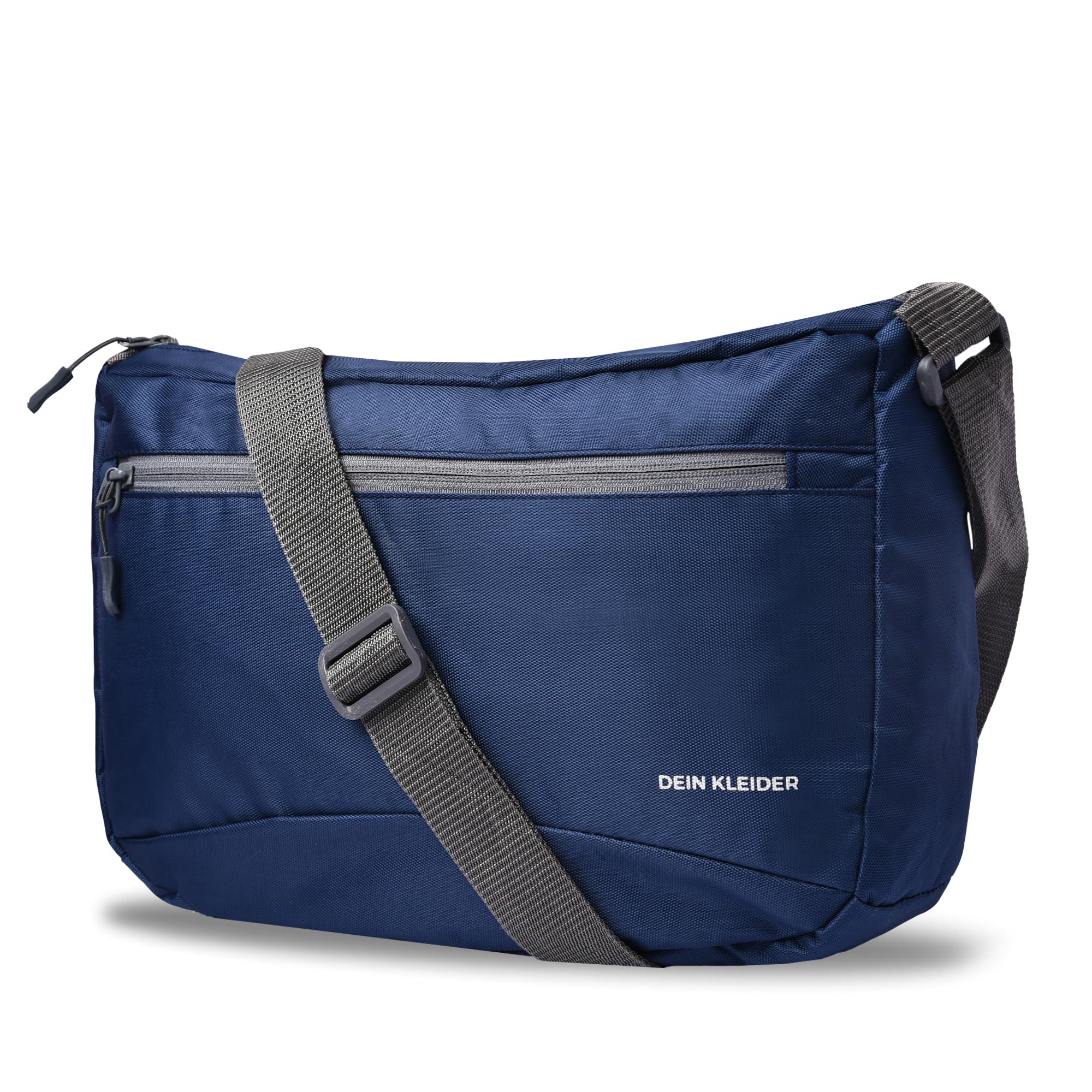 DEIN KLEIDER Nylon Sling Cross Body Travel Office Business Messenger one Side Shoulder Bag for Men and Women (Navy Blue) 1