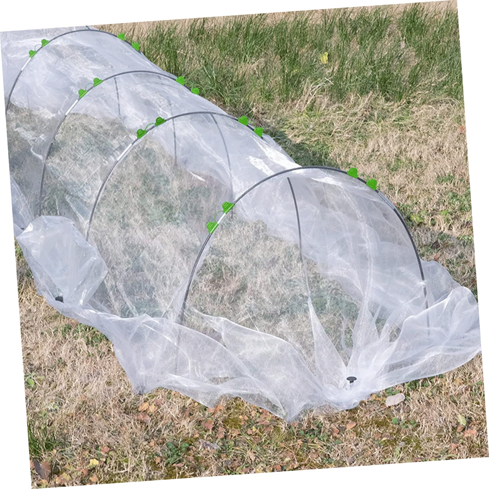 Rete Antinsetti da Giardino Set, Polietilene e Fibra di Vetro | Protezione Temporanea per Frutteti e Colture, Uso in Giardino e Serra, Kit Copertura e Cerchi