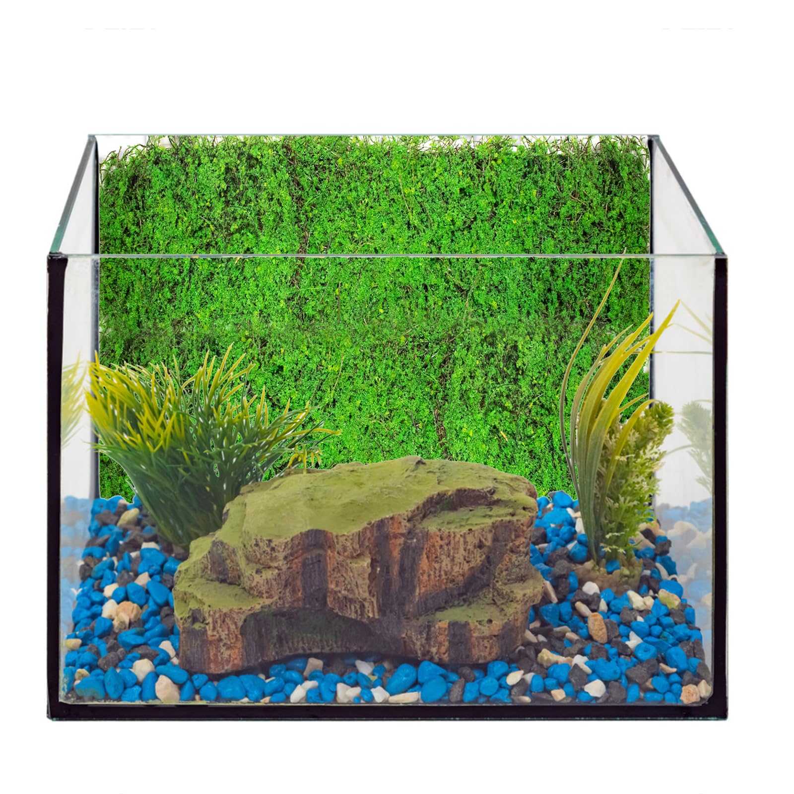 Terrarium Bodengrund Moos für Reptilien 20x100cm Moosmatten Moosplatten Simulation Moos Aquarium Dekoration für Terrarien