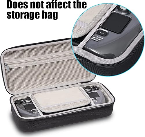 Miniatura 4 de Stream Deck - Funda de transporte para baraja de vapor funda protectora rígida portátil de viaje con bolsillos para accesorios y fundas de juego en