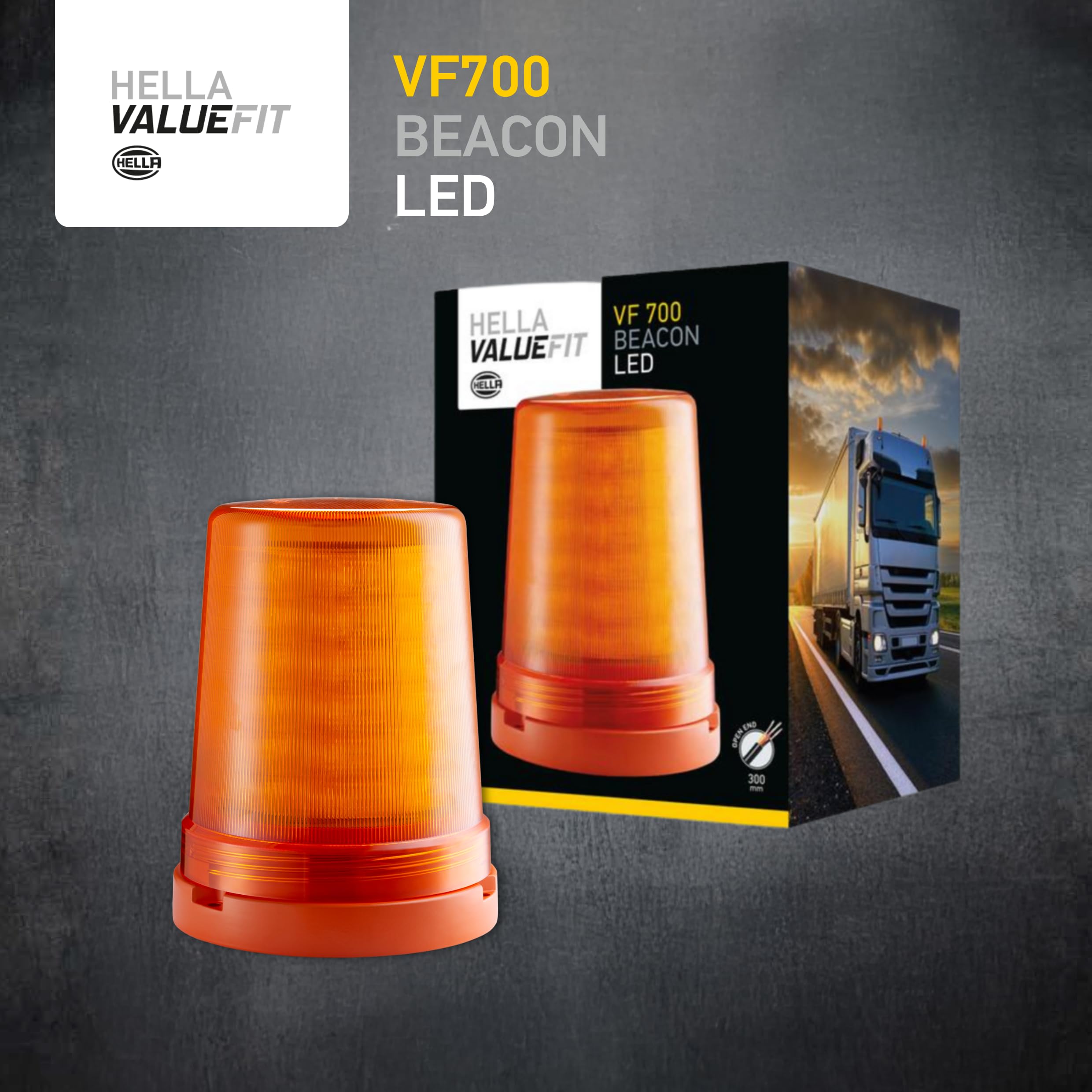 Hella VALUEFIT LED Rotativo - Luz de aviso, de destellos VF700 LED