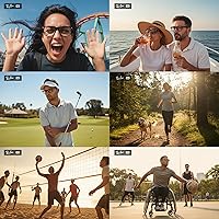 Vista 7 de Correa de lentes de sol para lentes Meta RayBan, patillas gruesas, correas para gafas, cordones para hombres, mujeres y niños, soportes para gafas