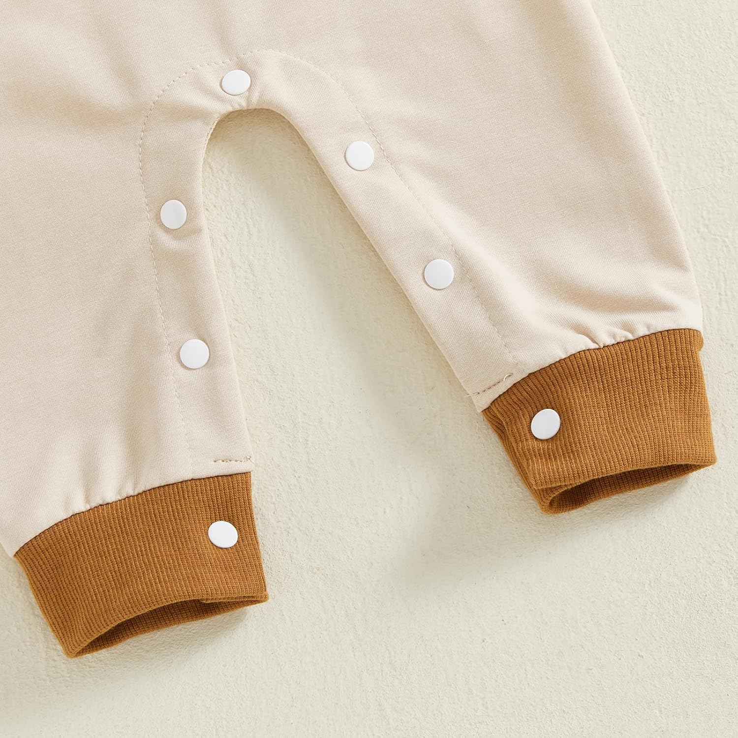 Newborn Baby boy Thanksgiving Outfit Turkey My Rolls Are Homemade Romper Waffle Plaid Long Sleeve Jumpsuit Clothes - Image 6