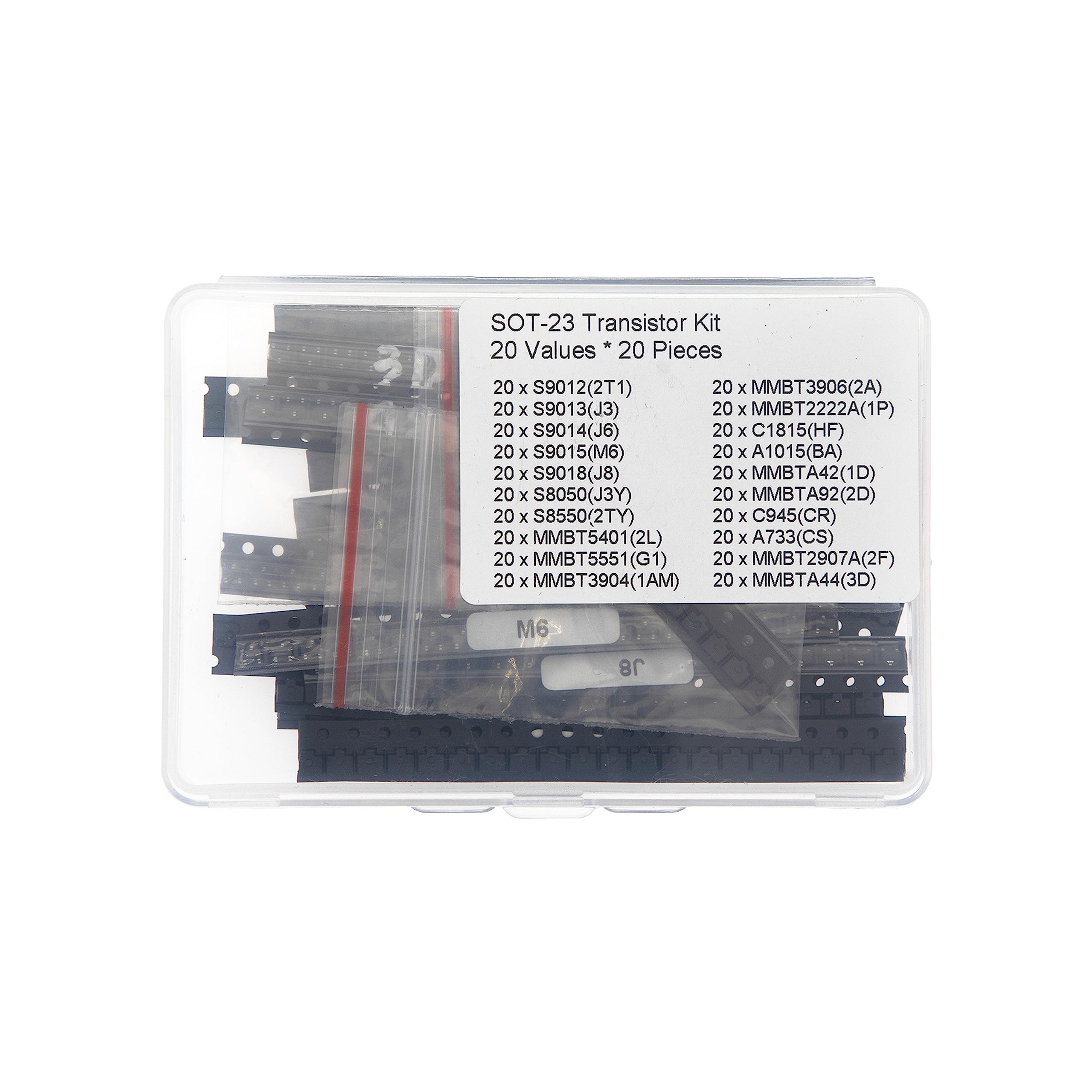 20 Values * 20 Pieces SOT-23 SMD Transistor Kit