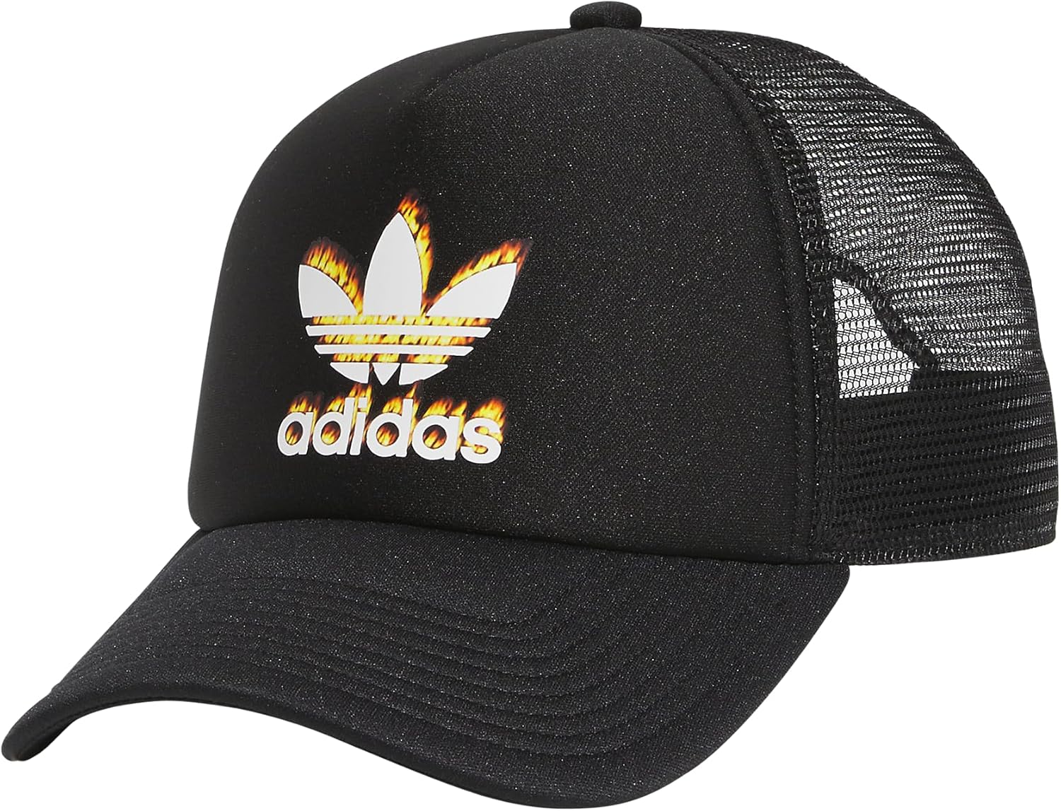 adidas Originals Unisex Trefoil Fire Trucker Black at Amazon Menâs Clothing store