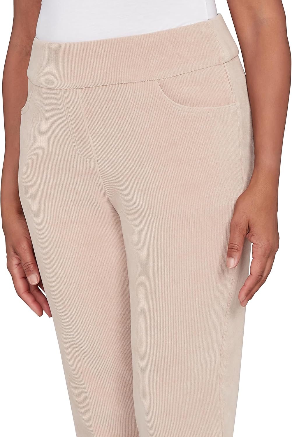 Allure Fit Pull-On Knit Corduroy Short Length Pant