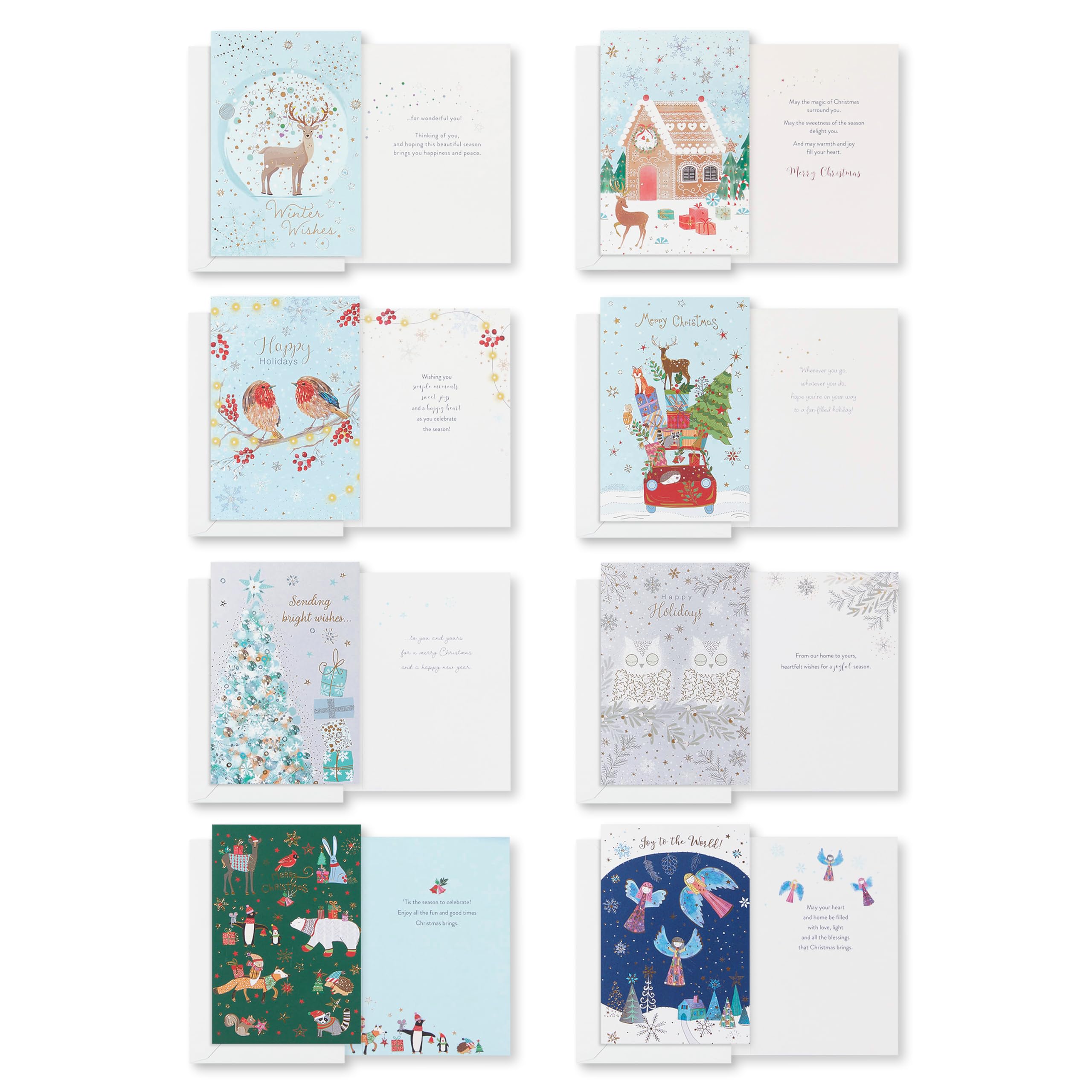 American Greetings Christmas Cards with Envelopes, Wintery Christmas Designed by Turnowsky (30-Count) - Image 4