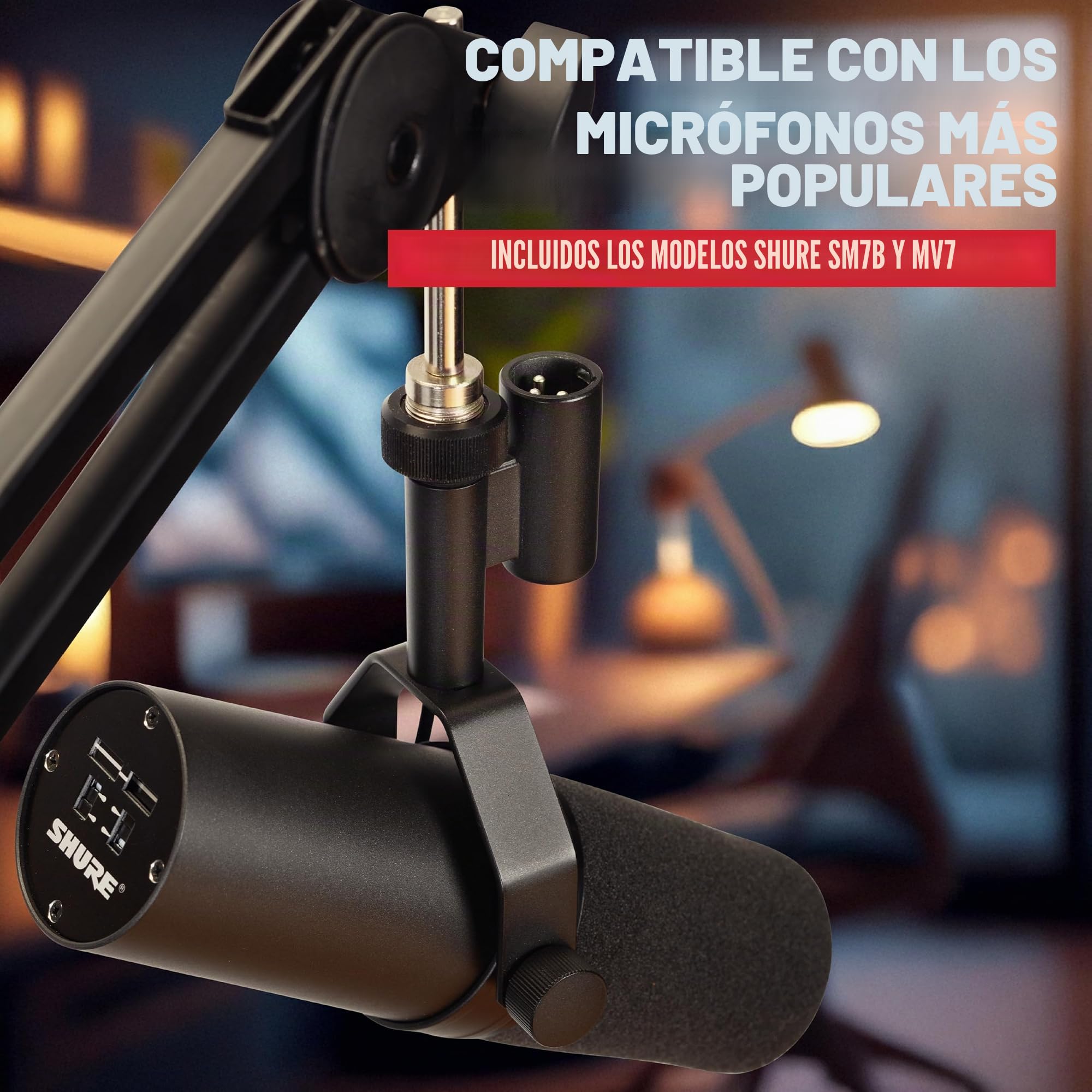 Gator Frameworks Brazo articulado con resorte para micrófono, para transmisiones, podcasts, creación de contenido, streaming en directo y otras aplicaciones similares (GFWMICBCBM1000)