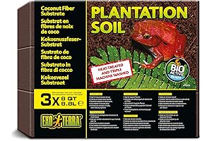 3-Pack of 8-Quart Exo Terra Plantation Soil for Terrariums