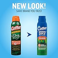 Vista 3 de Cutter Backwoods - Repelente de insectos secos, repelente de mosquitos, 25% DEET, resistente al sudor, 4 onzas (aerosol de aerosol) (paquete de 2)