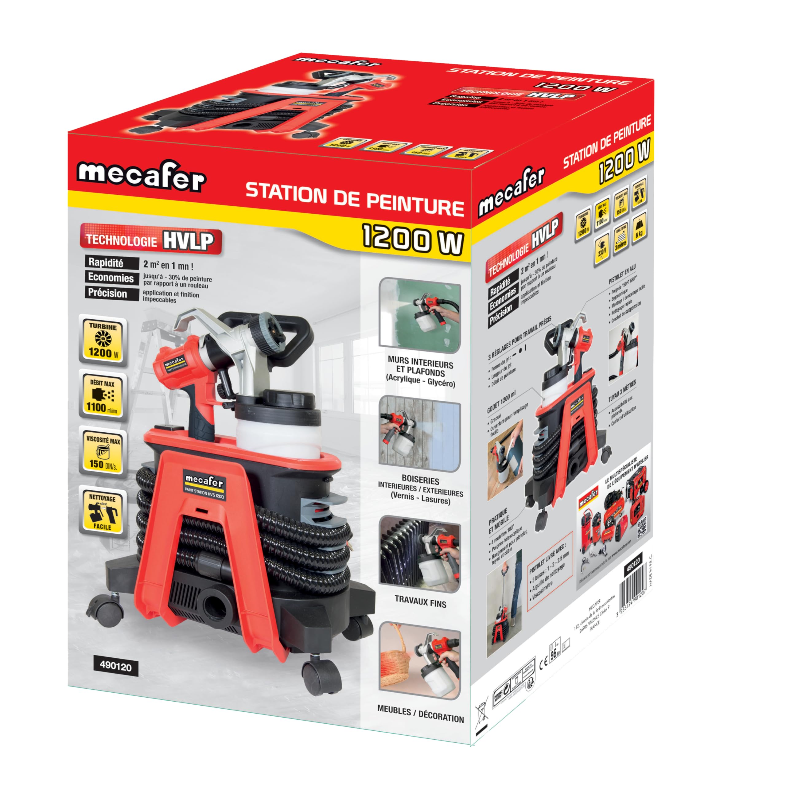 Mecafer 490120 HVS1200 Station de Peinture mobile