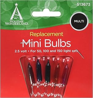 Holiday Wonderland 1115-7-88 2.5V Multi Color Replacement Bulb / Christmas Bulbs Miniature Replacement