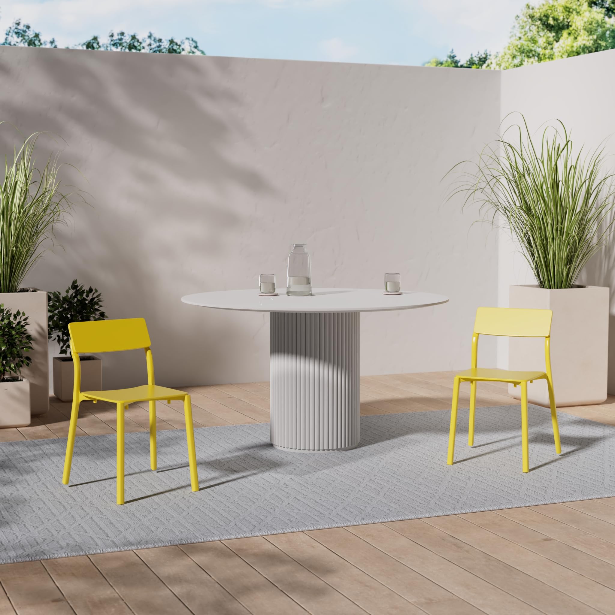 ◉美品◉ IKEA JANINGE チェア イエロー FRP 北欧　【ヤニンゲ】 JANINGE chair yellow - IKEA
