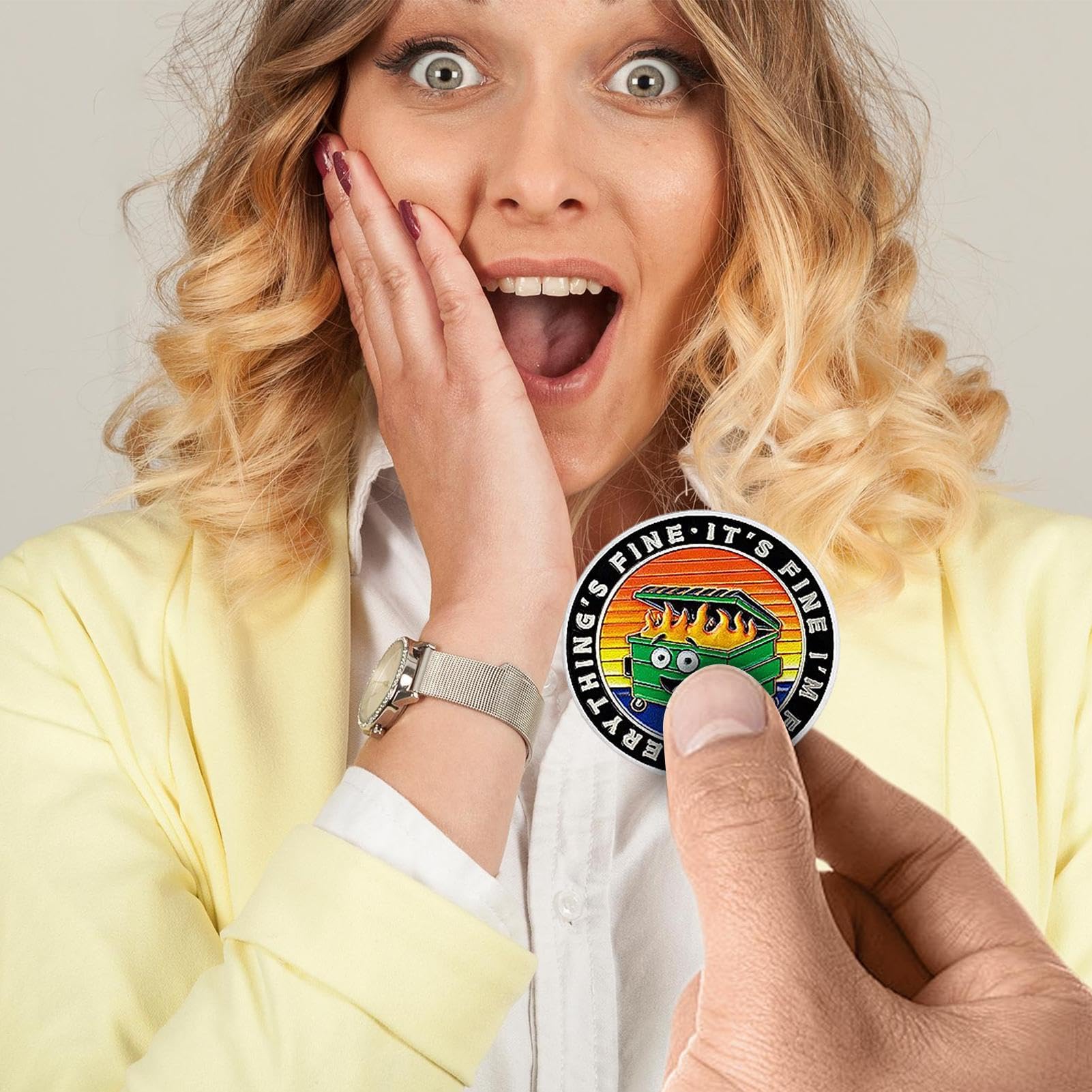 Challenge Coin - kolekcjonerska moneta | Motivational Coin | Fire Challenge Coin With Custom Engraving Fun Limited Cute Fire Challenge Coin Fire Challenge Coin For Men & Women