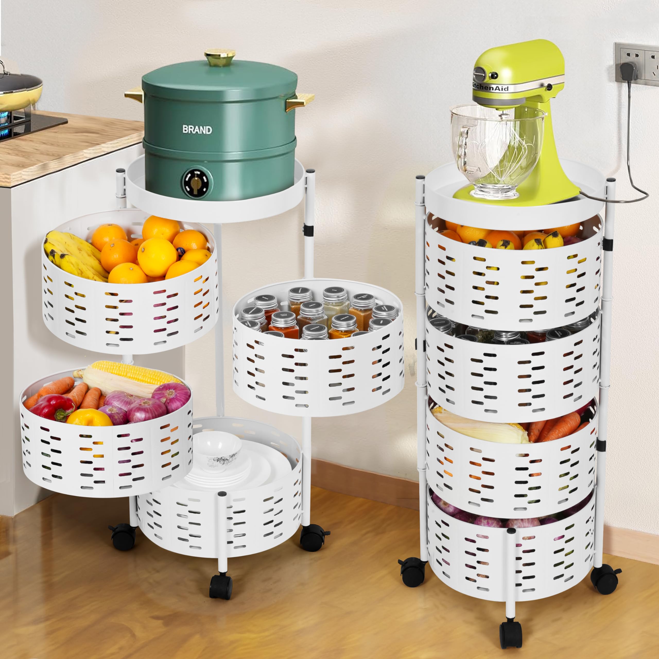 See full amazon price history chart for ABOUT SPACE 4 Tier Round Multi-Purpose Kitchen Trolley Storage Organizer with Wheels | Kitchen Accessories|Kitchen Storage Rack | Vegetable Stand for Kitchen | Onion Baskets | Kitchen Organizer - Iron ABOUT SPACE 4 Tier Round Multi-Purpose Kitchen Trolley Storage Organizer with Wheels | Kitchen Accessories|Kitchen Storage Rack | Vegetable Stand for Kitchen | Onion Baskets | Kitchen Organizer - Iron (B0CR174SFN) Amazon Price History, Amazon Price Tracker