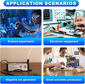 5Pcs High Voltage Generator Module 400KV Boost Step Up Power Module for Scientific Electronic Equipment 3‑6V High Voltage Transformer Black