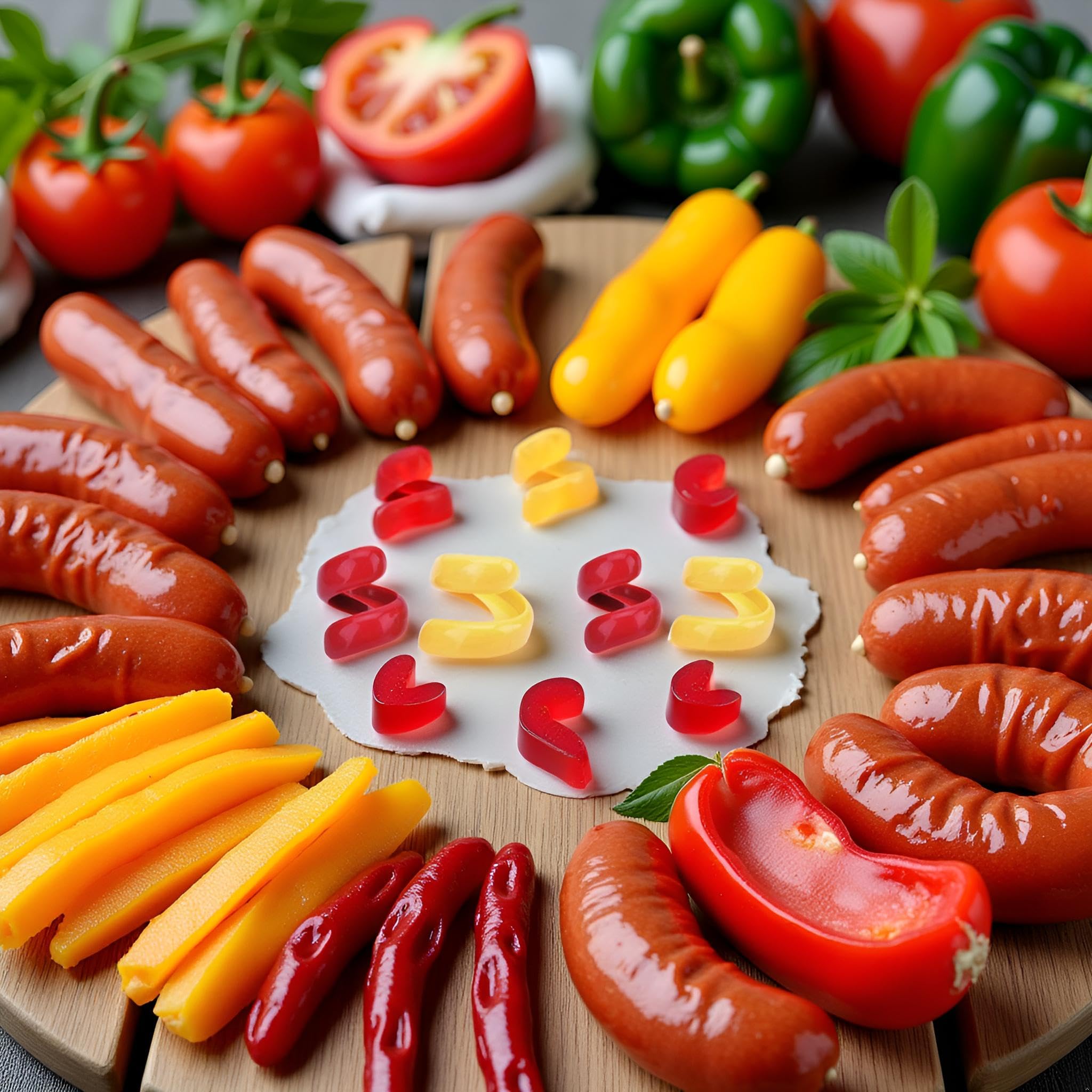 4 Pcs Red and Yellow Spiral Hot Dog Slicers, Manual Fancy Sausage Cutter Spiral Barbecue Hot Dogs Cutter Slicer Kitchen Cutting Auxiliary Gadget Fruit Vegetable Tools Durable Design