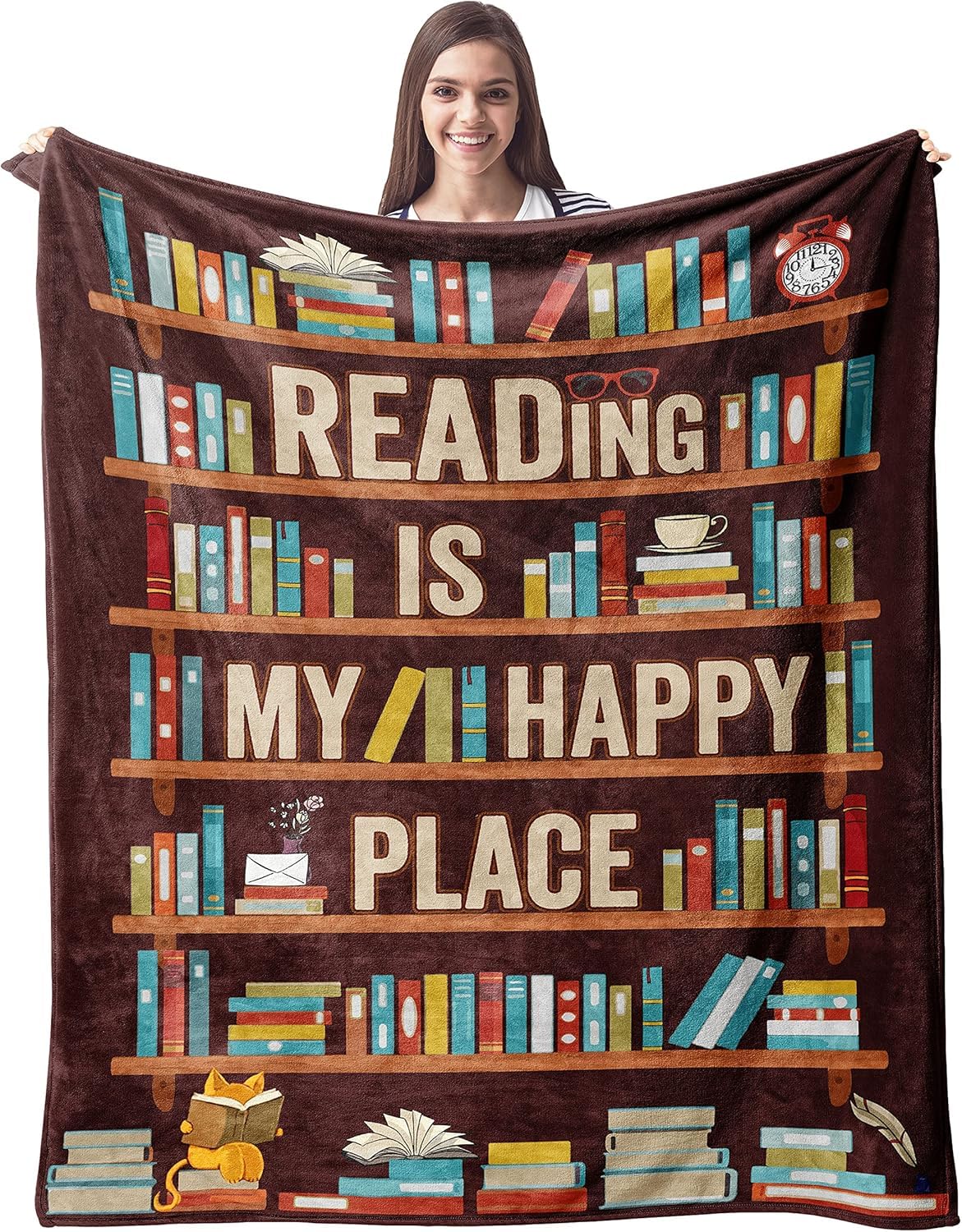 Idée cadeaux pour l'amateur de livres avec cette grande couverture douce