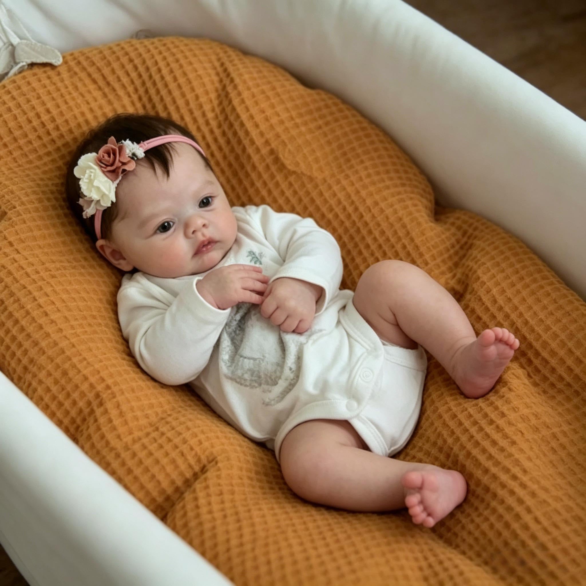 RXDOLL 45 cm realistyczne lalki Reborn Baby Dolls Girl silikonowe pełne ciało winyl realistyczna lalka noworodka dziewczynki pełne silikonowe lalki niemowlęce, które wyglądają jak prawdziwe życie