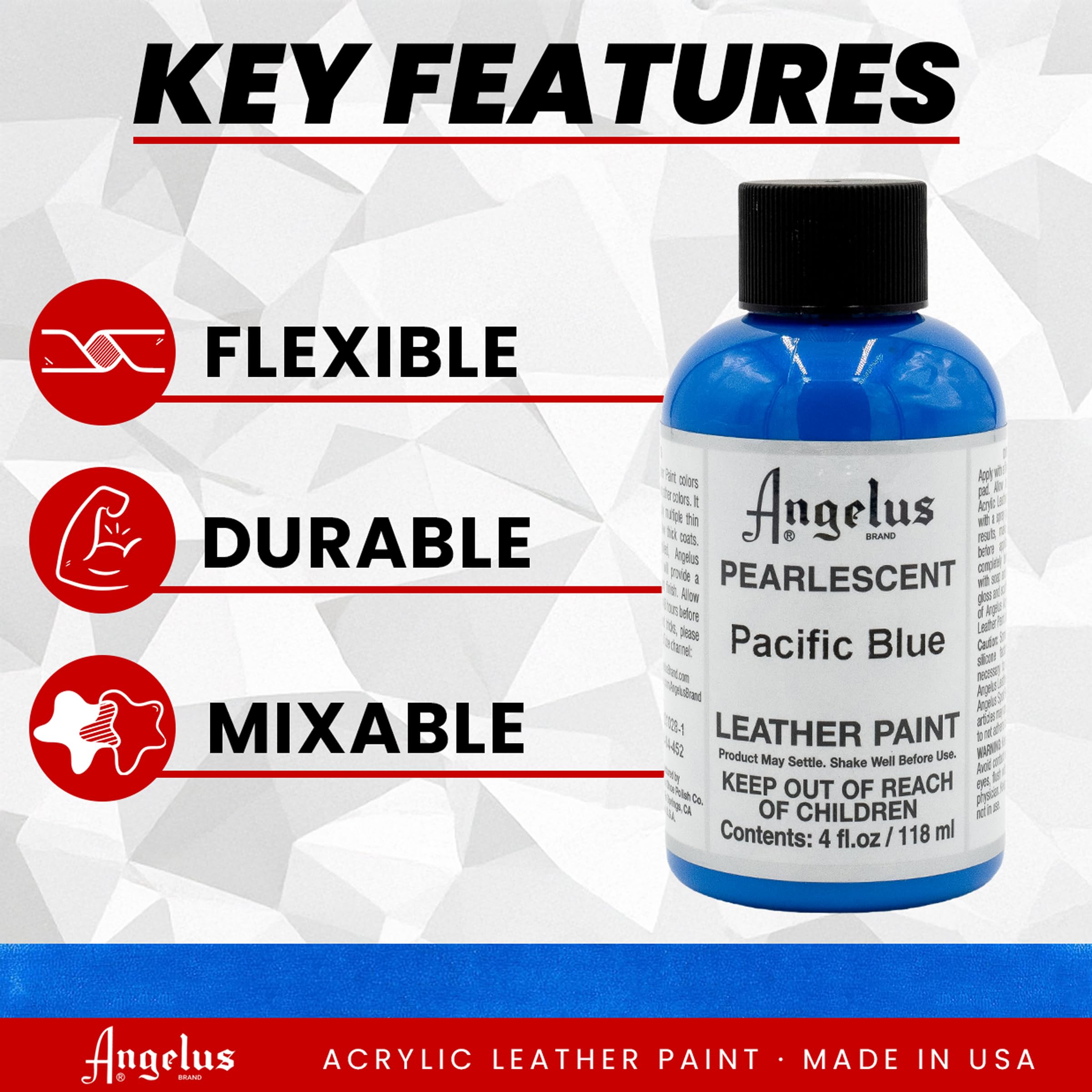 Angelus 4-Coat Finisher, 1 ounce bottle, Satin (903-01-000