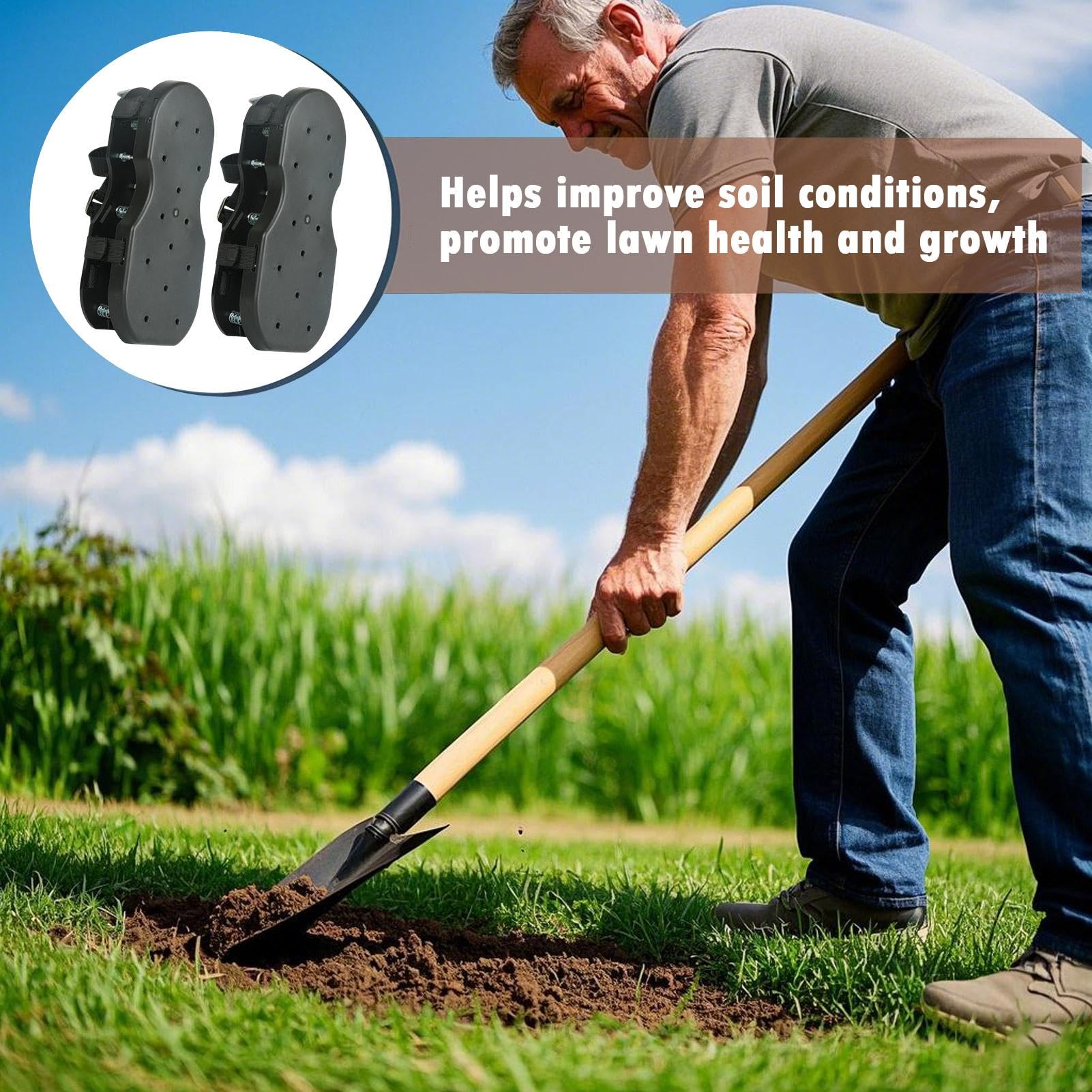Chaussures aérator, Chaussures aérés Aérateur de Sol avec Un enrichi