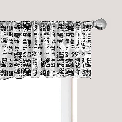 Miniatura 10 de Ambesonne Cenefa de ventana de escamas de pescado, patrón de squama japonés con suave cambio de color marina, cola de sirena de fantasía marina,