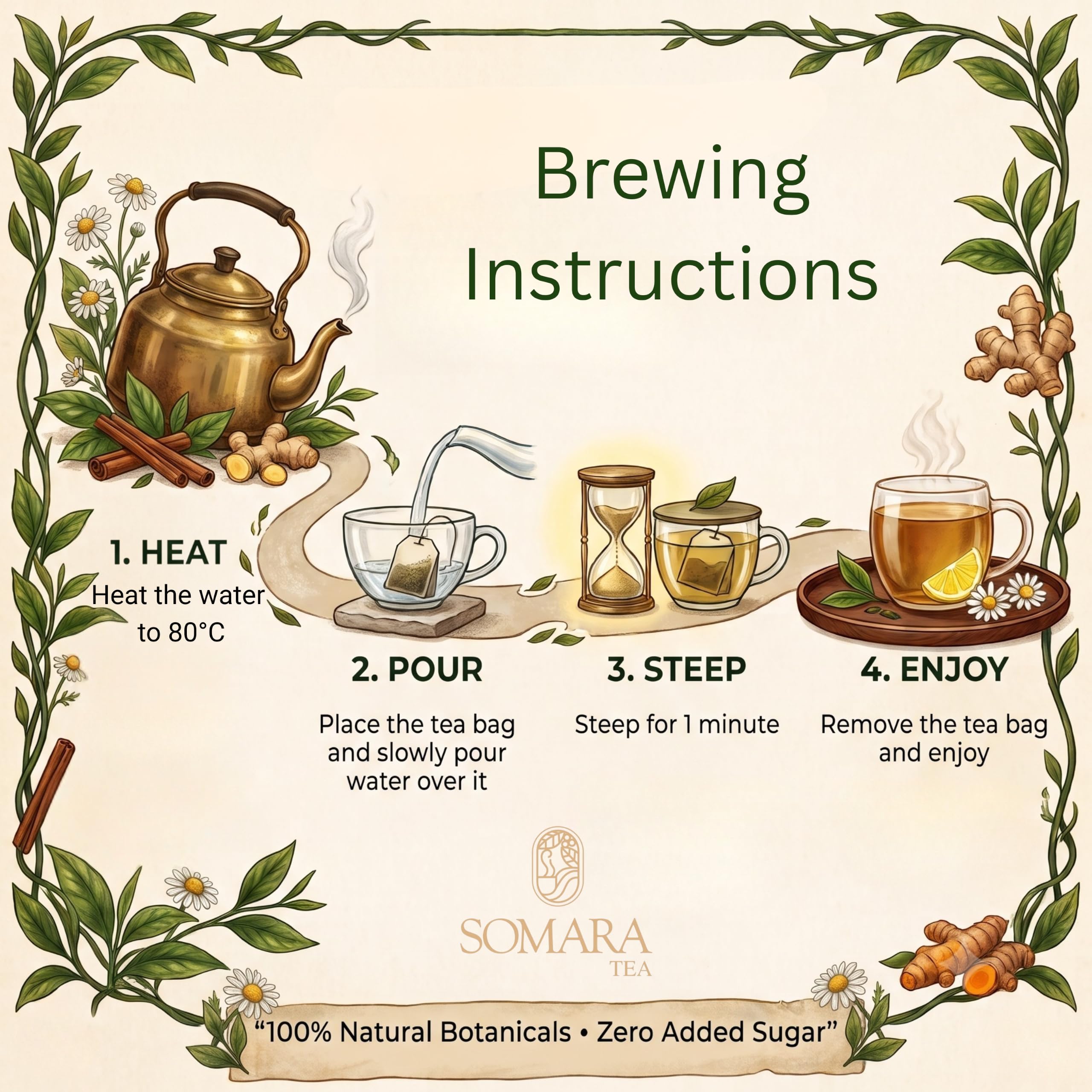 Spiced Rose Green Tea with Cardamom and Cinnamon — Amazon image 5