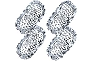 4 Pack Metallic T-Shirt Yarn for Knitting