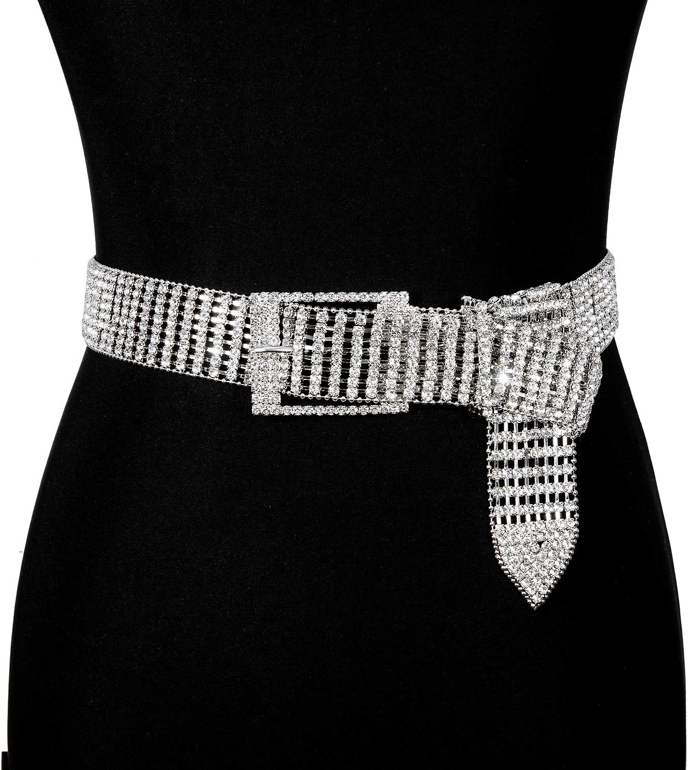Dubulle Women Diamond Waist Belt with Shiny Rhinestone Crystal Sashes Chain Wedding Belt Bling Bridesmaid - Image 4