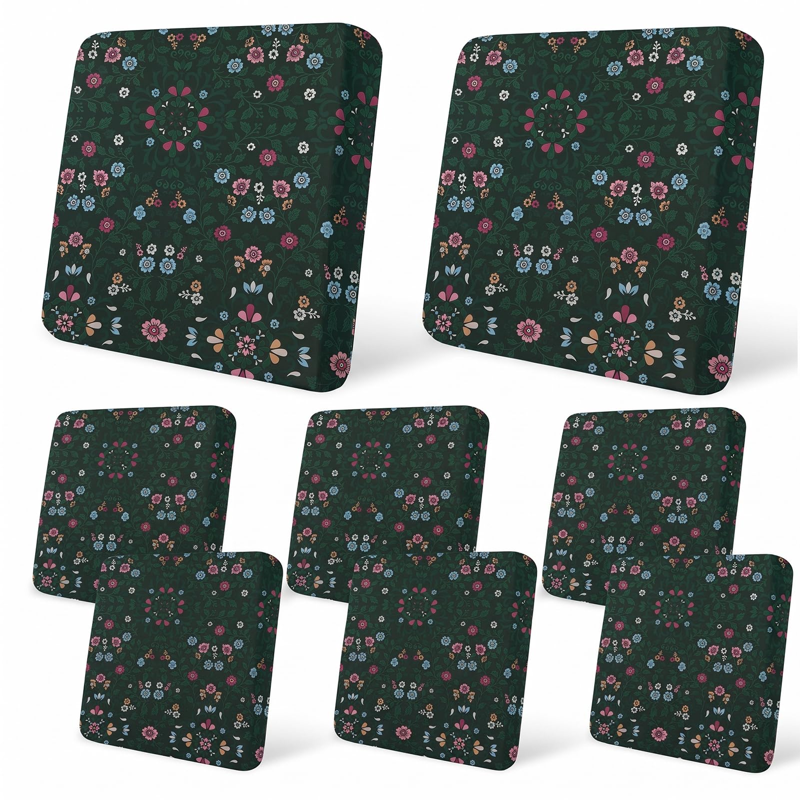 8Pcs Patio Cushion Covers Stretch Outdoor Furniture Protector Slipcovers