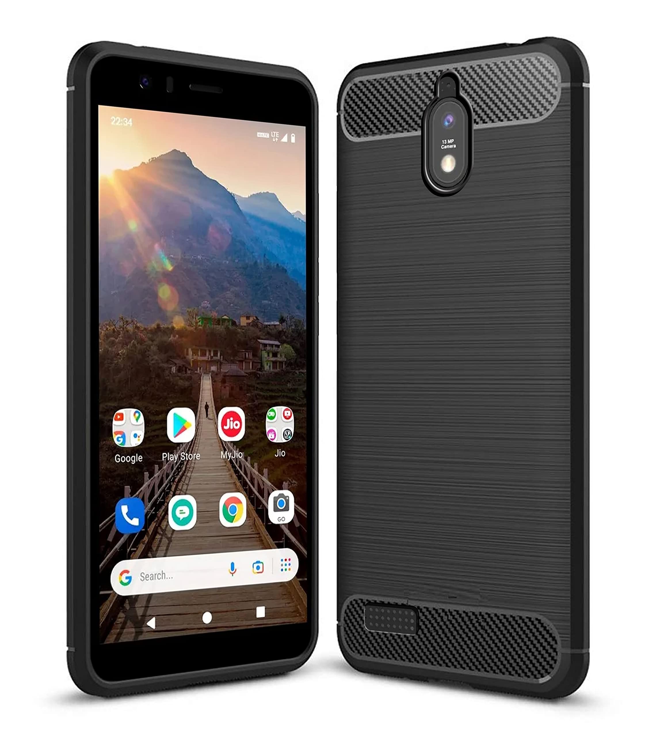 Zapcase Back Cover Case for JioPhone Next | Compatible for JioPhone Next Back Cover Case | 360 Degree Protection | Soft and Flexible (TPU | Matte Black) (B09M88V4PC) Amazon Price History, Amazon Price Tracker
