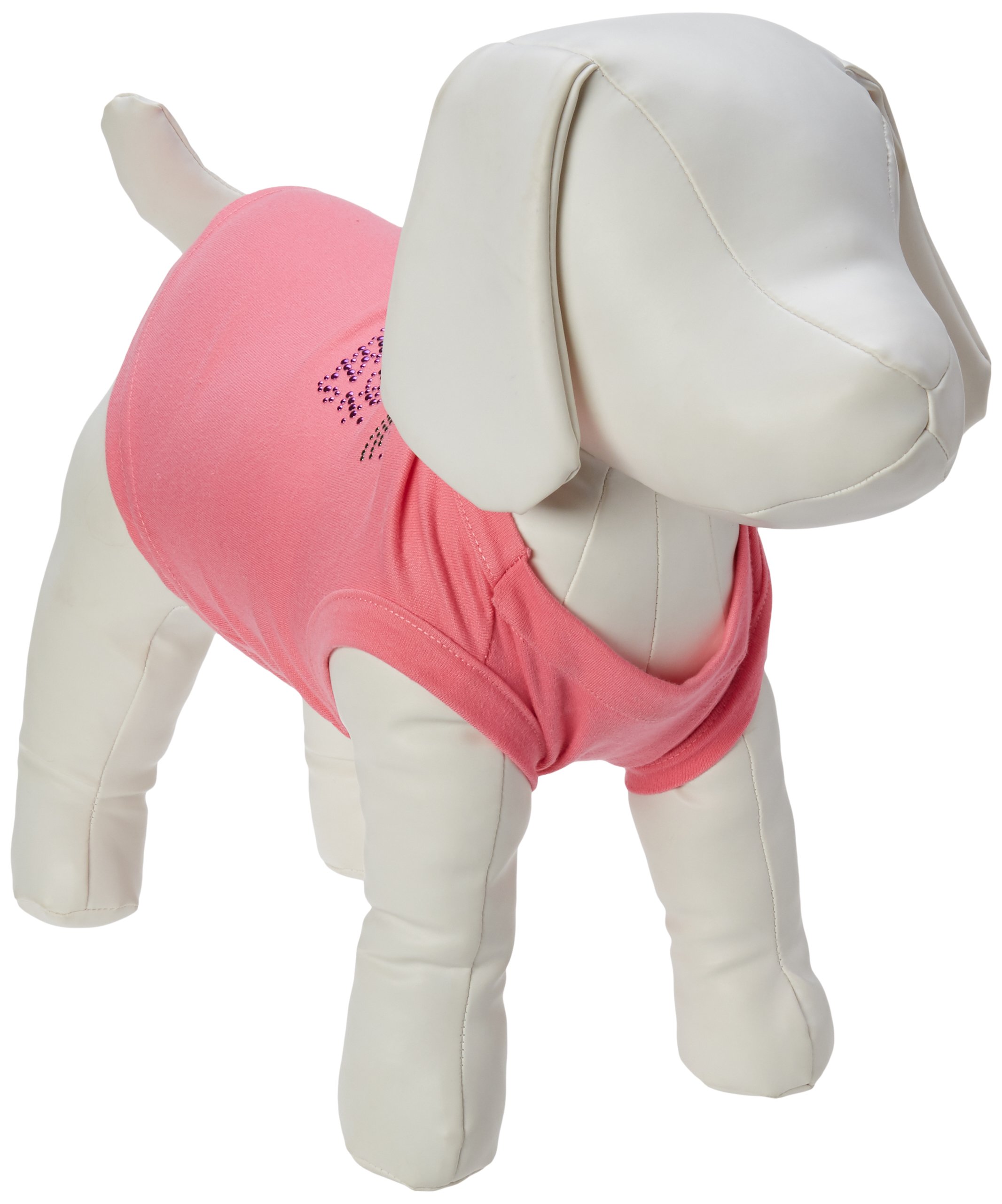 Mirage PetMirage Pet Products Mardi Gras Rhinestud Shirt, Medium, Bright Pink