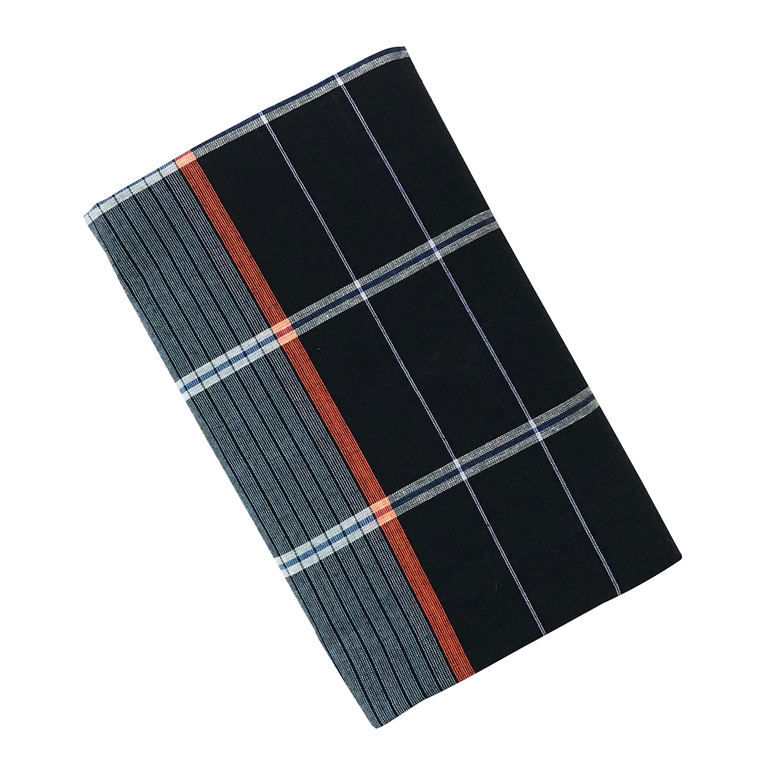 Oasis Cotton Open Ended Free Size Ready to Wear Multi color Lungi - Pack of 1-image-17