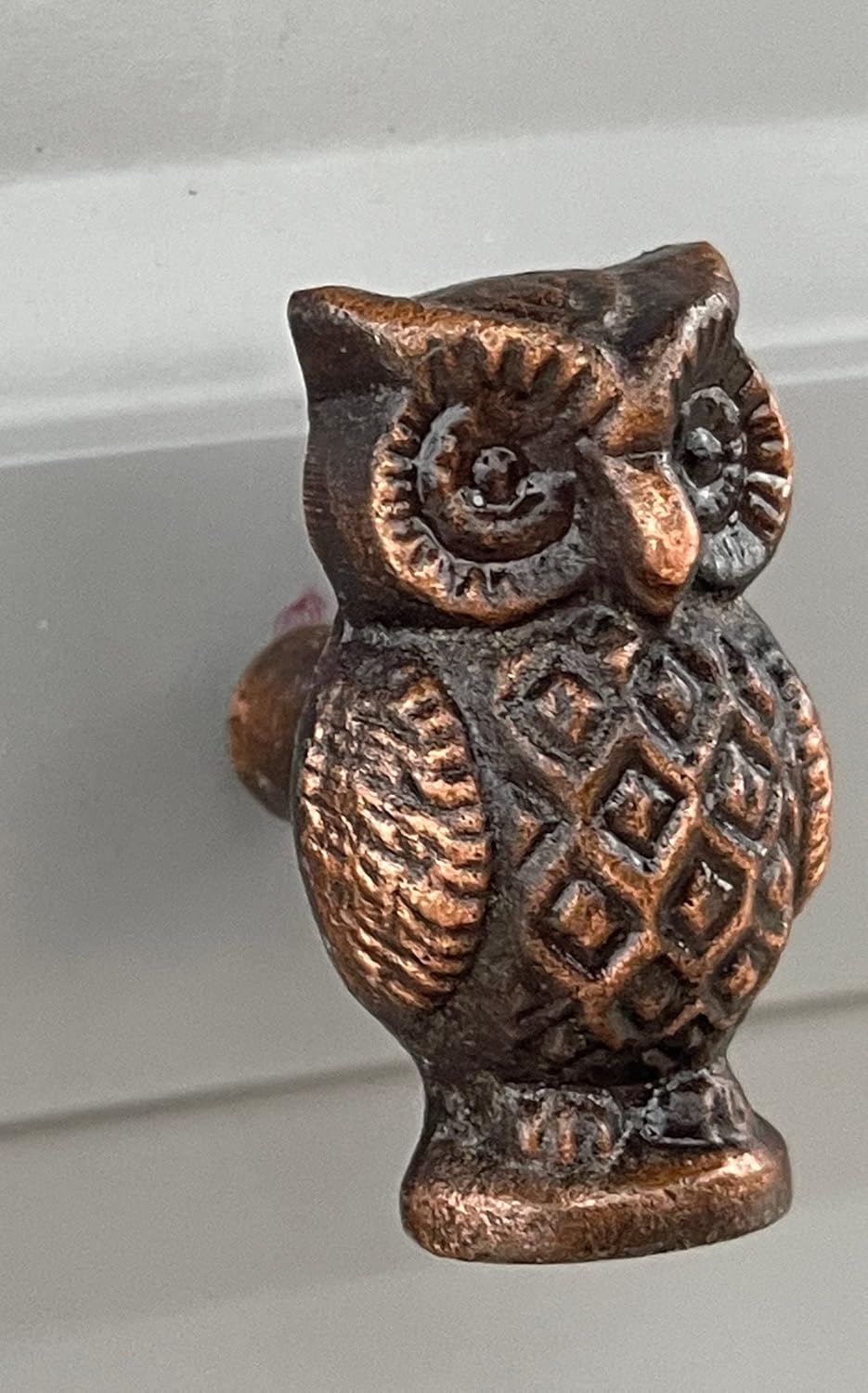 Owl Drawer Knob Antique Brass x3
