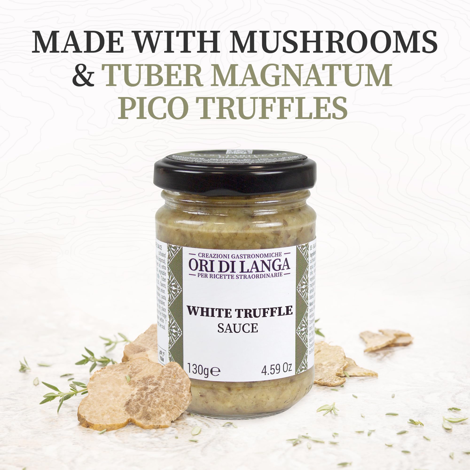 White Truffle Tuber Borchii And Tuber MAGNATUM PICO Royal Luxury Gourmet Food Sauce Pasta With Cream And Cheese Ideal For Meat Grilled Bread Omelets Pasta Risotto Sushi 1 X 180g - View #2