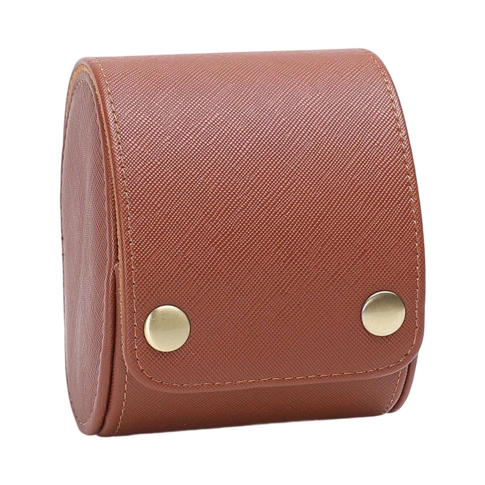 Jazuaiao Watch Travel Case Wristwatch Storage Box Removable Pillows Jewelry Holder Container for Business Travelers Leather Watch Box