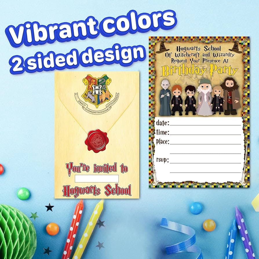 amazon-com-set-of-20-magical-wizard-inspired-happy-birthday-invitation-cards-envelopes-lightweight-240g-postcard-style-invites-for-the-perfect-party-pack-home-kitchen for Harry Potter Thank You Cards Free Printable Amazon.com : Set of 20 Magical Wizard Inspired Happy Birthday Invitation Cards & Envelopes – Lightweight (240g), Postcard Style Invites for the Perfect Party Pack : Home & Kitchen for Harry Potter Thank You Cards Free Printable