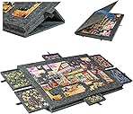 Comprar Rompecabezas Plegable con 6 Compartimentos de Clasificación,2 en 1 Inclinable Mesa de Rompecabezas Ligera,Tabla de Rompecabezas de Fieltro para Guardar Puzles - Puede Contener 1000Piezas (Negro)