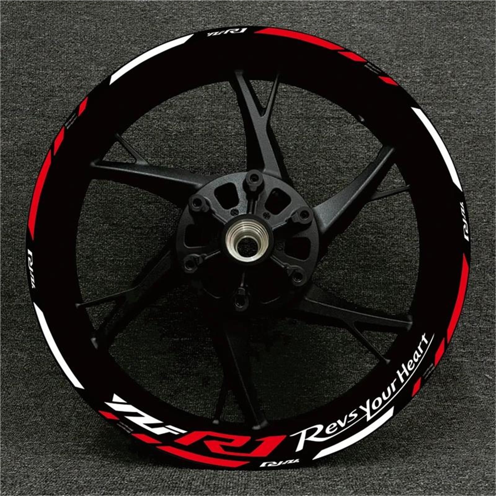 Wheel Stickers Motorcycle Reflective Wheel Decal for YZFR1 YZF-R1 YZF R1 Hub Stickers Rim Protector Kit Rim Reflective Decal