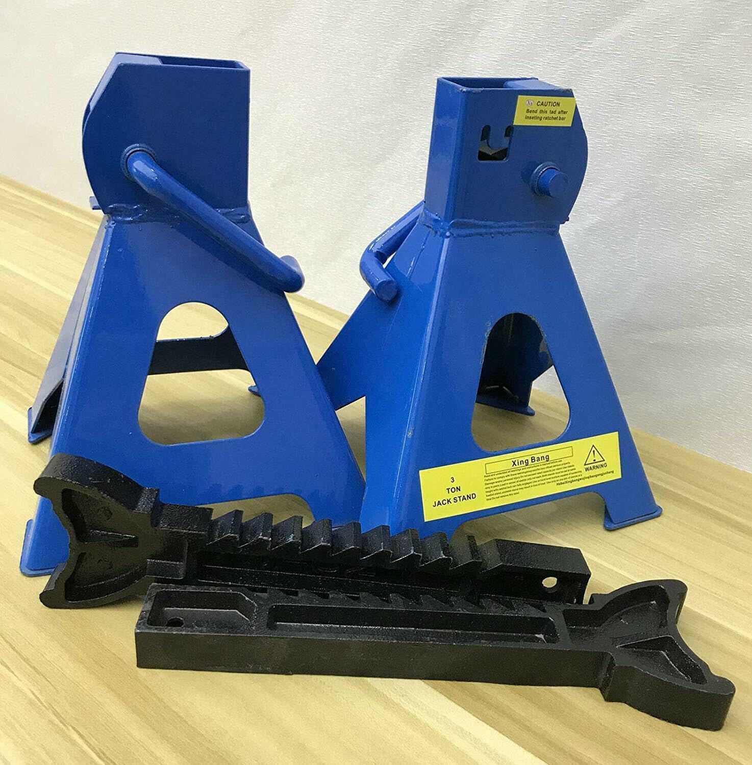 Automotive - Caballete de seguridad (3000 kg, altura de elevación de 290 a 430 mm, altura de elevación, altura regulable, 2 soportes 3T para coche)