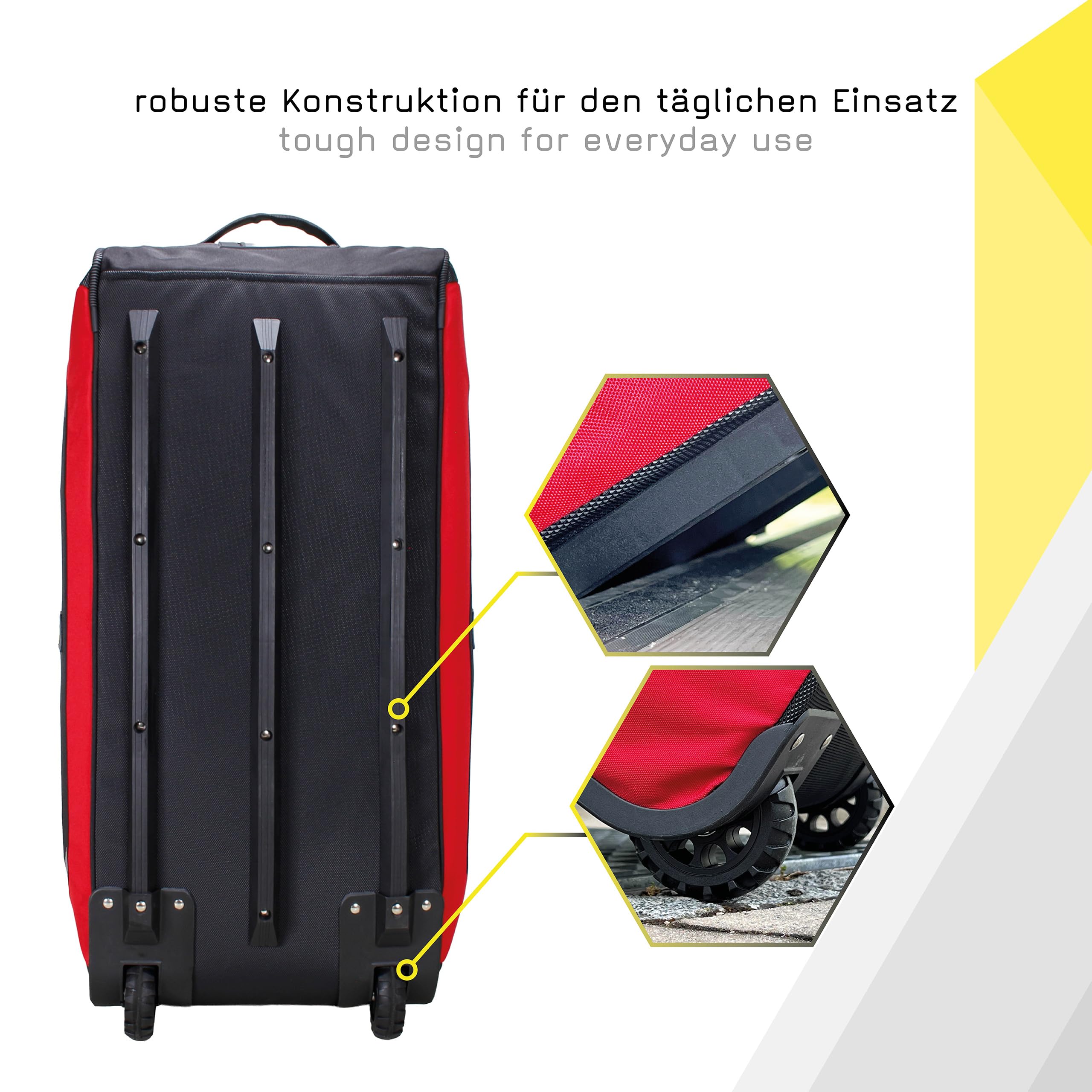 tee-uu TROLLEYBAG EVO Bekleidungstasche | Trolley-Tasche | 90 L Stauraum | Verschiedene Varianten (AB-Feuerwehr)