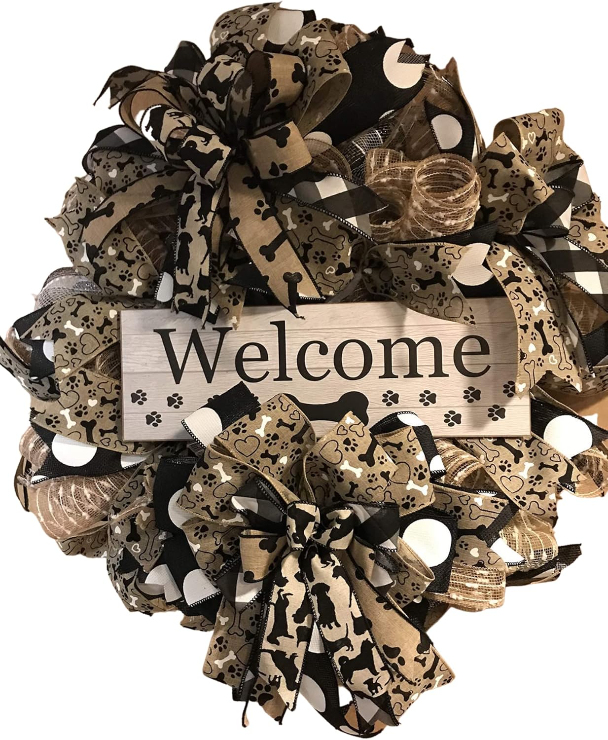 Dog wreath, Dog decor